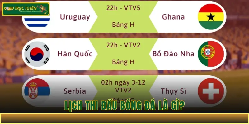 Lịch Thi Đấu Bóng Đá Là Gì?