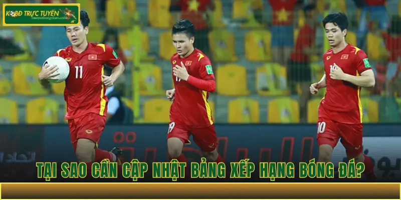 Tại Sao Cần Cập Nhật Bảng Xếp Hạng Bóng Đá?